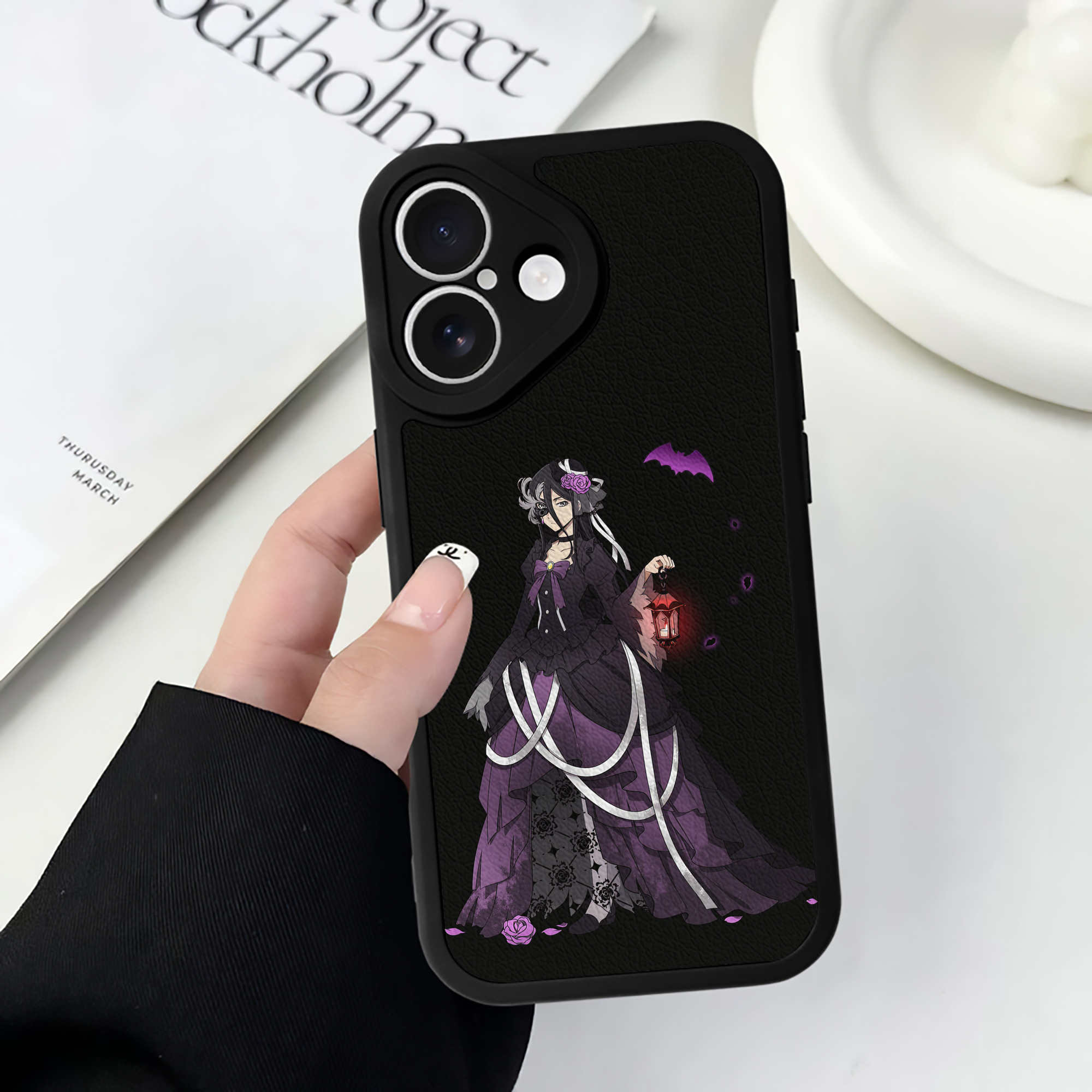 （画像用） 文豪ストレイドッグス Bungo Stray Dogs 【iPhone 16シリーズ対応】シリコンスマホケース（レザー調） 材質：シリコン